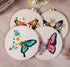 Konrisa Embroidery Kits with Butterfly Flower Pattern, Stamped Embroidery Starter Kit for Beginners Adults Needlepoint Kits Include Embroidery Fab...
