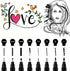 Calligraphy Pens, Hand Lettering Pens, 8 Size Calligraphy Pens for Writing, Brush Pens Calligraphy Set for Beginners,Brush Markers Set, Black Ink ...