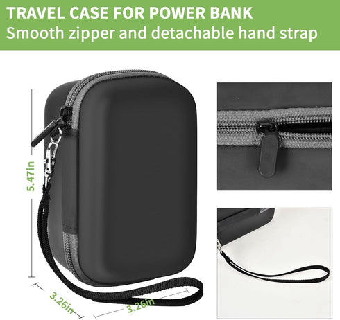 Case Compatible with Anker Prime Power Bank 20,000mAh Portable Charger with 200W Output, Battery Pack Power Station Organizer, Hold Charging Cable...