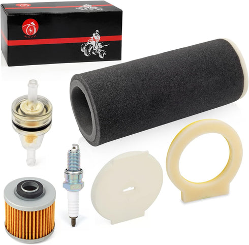 Air Filter Foam & END CAP Oil Filter spark plug For YAMAHA Grizzly 600 1998 1999 2000 2001 1UY-14451-00-00...