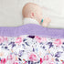 30'' x 40''Baby Blankets, Super Soft Floral Minky Toddler Newborn Blanket for Boys Girls, Dotted Backing, Double Layer, Crib Receiving Blanket for...