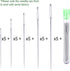 25 Large Eye Stitching Needles - 5 Sizes Big Eye Hand Sewing Needles in Clear Storage Tube...