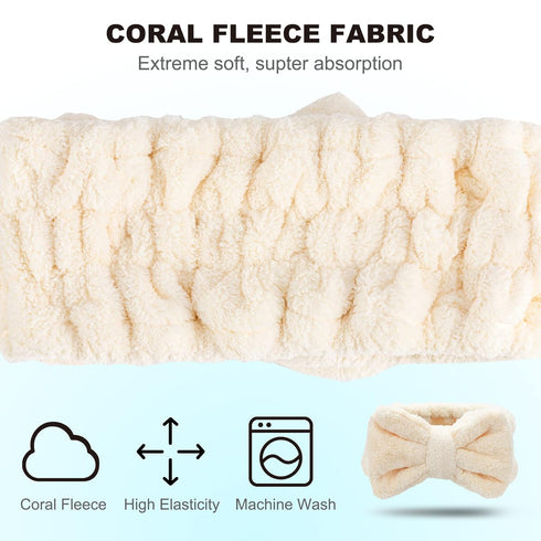 3PCS Headbands for Women Skincare Headband Spa Headband for Washing Face Makeup Headband Mothers Day Gifts Headbands for Girls Face Wash Headband ...