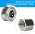 2 Sets NPT 3/8 Inch Pressure Washer Quick Connect Kit, Stainless Steel Male And Female Quick Connect Pressure Washer Fittings Pressure Washer Adap...