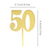 ZHENGYE Gold bling bling Happy Birthday cake topper - 50 Anniversary/Birthday Cake Topper Party Decoration (50th)...