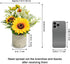 COCOBOO Sunflower Artificial Flowers Pot, Sunflower Decor, Yellow Fake Flower in Pots, for Home Bathroom Kitchen...