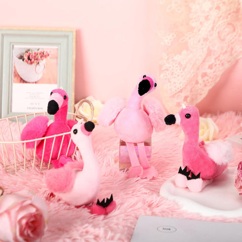 12 Pcs Plush Flamingo Party Favors 5 to 6 Inch Flamingo Keychain Pink Flamingo Stuffed Animal Mini Stuffed Animals Keychains DIY Stuffed Flamingo ...