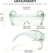 Calabria 3000 Large Fit Over Safety Glasses Fitover Prescription Eyewear Clear Men Women Wrap Around Tint Anti Scratch Glare...