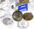Swpeet 40Pcs & 20Pcs Round Tree Bezel Pendant Trays Kit with 20Pcs Glass Cabochon Clear Dome for Photo Pendant Craft Jewelry Making...