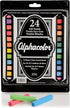 Derwent Alphacolor Soft Square Pastels, Multi-Colored, 24 Pastels per Set (102004)...