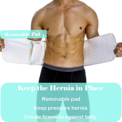 Hernia Belts for Men Abdominal Support Surgical Belly Binder Stomach Wrap Band After Surgery...