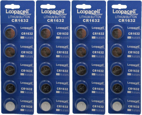 CR1632 3 Volt Lithium Coin Cell Battery (Pack of 20) - CR 1632 Batteries...