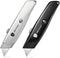 ORIENTOOLS Heavy Duty Utility Knife, Retractable Box Cutter with 3-Position Blade Lock, Sharp and Ergonomic Razor Knife with SK5 Blade, Zinc Alloy...
