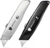 ORIENTOOLS Heavy Duty Utility Knife, Retractable Box Cutter with 3-Position Blade Lock, Sharp and Ergonomic Razor Knife with SK5 Blade, Zinc Alloy...
