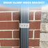 Downspout Adapter Gutter Pipe Clip Hidden Bracket 2x3 White Set of 2...
