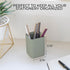 KIBAGA Aesthetic Pen Holder for Desk - Modern Concrete Pencil Holder - Cute and Functional Desk Organizer for Office Supplies - Stylish Office Dec...