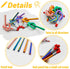 40 Pcs 7 Inch Flexible Pencils,Soft Novelty Pencil,Multi Colored Striped Soft Pencil with Eraser for Valentine's Day,Children Kids Gift School Fun...