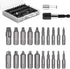 Damaged Screw Extractor Set, 22 PCS Easy Out Stripped Screw Extractor Kit, Chromium-vanadium Steel Broken Screw Remover Set with Magnetic Extensio...