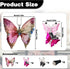 1 Set Butterfly Car Interior Air Freshener Vent Clips, Cute Car Mirror Hanging Accessories with Air Vent Clips,Pink car Accessories for Mirror and...