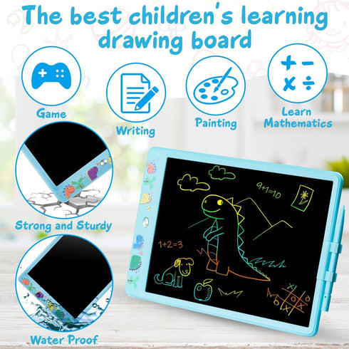 LCD Writing Tablet for Kids, 10.5 Inch Drawing Tablet Doodle Board, Toddlers Colorful Electronic Drawing Pads, Educational and Learning Boys Girls...