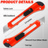 DIYSELF 30 Pack Box Cutter Retractable, 18mm Box Knife, Utility Knife Retractable with Snap Off Blade, Automatic Retractable Knife, Box Cutter Kni...