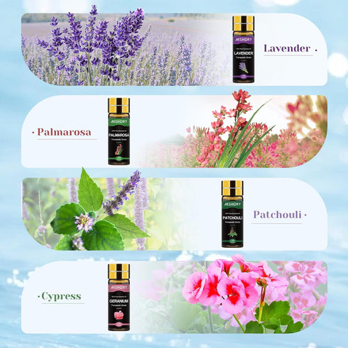 Summer Essential Oils Set - Fragrance Oil for Diffuser, Humidifier, Aromatherapy, Candle Making -...