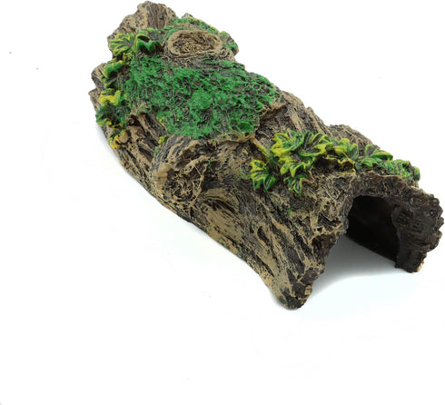 JIH Aquarium Decorations Resin Hollow Tree Trunk Ornament, Bettas House Cave Wood House Decor for Fish Tank (HS-SP207)...