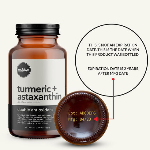 Organic Turmeric Supplement 1500mg,Triple Strength Astaxanthin 12mg,Turmeric Curcumin Supplement,Black Pepper Antioxidant for Absorption, Immune, ...