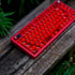 114 Keys Transparent Keycaps PC Cherry Profile Red Crystal Keycap Set Fit for Cherry Mx Switches Mechanical Keyboard...