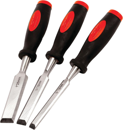 Performance Tool W5372 Wood Chisel Set, 3-Piece...