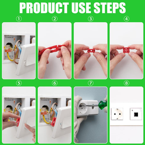 80 Pcs Electrical Spacers, Outlet Spacers for Electrical Box Outlet Spacers Shims Switch Receptacle Spacers Socket Spacers for Household and Indus...