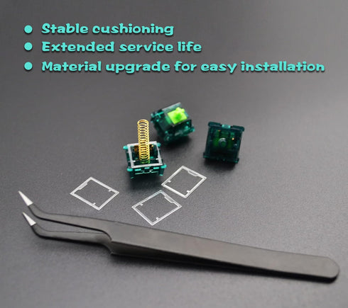 YIMAGUJRX RUNJRX Keyboard Switch Film Poron Switch Pad,Swich Film for Cherry Gateron Kailh Switches,Switch Pads for Hot Swap Keyboard 120 Pcs (Fil...