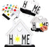 Jetec Home Decor Interchangeable Sign Wooden Decorative Home Signs Interchangeable Table Centerpiece Blessed Table Centerpiece Fireplace Decoratio...