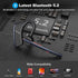 New bee Bluetooth Headset 24Hrs Talktime CVC8.0 Dual Mic Noise Cancelling Bluetooth Earpiece V5.2 Wireless Headset for Cell Phone/iPhone/Android/D...