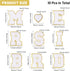 CHGCRAFT 10PCS Bride Iron On Patches 2.4inch Letters Iron On Patches Alphabet Patches for Clothes Stick on Letters Patches Fabric Applique for Clo...