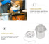 Hemoton 5.5-In Stainless Steel Tea Infuser,Extra Fine Mesh Holes Tea Ball Strainers Spice Seasoning Strainer for Brew Tea, Spices & Seasonings...