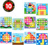AMOSTING Color Matching Mosaic Pegboard Early Learning Educational Toys for Boys and Girls...