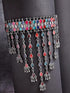 Indian Antique Silver Oxidized Fashion Bollywood Ethnic Mirror Boho Gypsy Banjara Tribal Statement Choker Thread Necklace Jewelry...