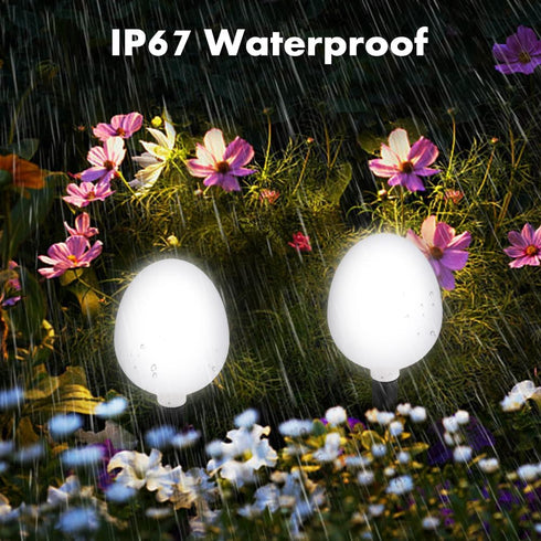 Solar Pathway Lights Outdoor, Landscape Path Lights Solar Powered Waterproof IP67 Dusk to Dawn Solar Globe Lights for Outside Garden Walkway Lawn ...