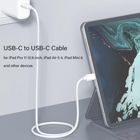 iPad Pro Charger Cable, USB-C to USB-C Fast Charging Cord 3.3Ft Compatible for iPad Pro M4 11 13-inch, iPad Pro 12.9-inch 6th 5th 4th 3rd, iPad Pr...