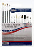 U.S. Art Supply 15 Piece Multi-Purpose Artist Paint Brush Set - Pony Round and Flat Bristles for Painting Portraits, Canvas, Paper, Wood - Waterco...