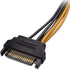 6 Pin to SATA Power Cable Adapter (PCIe to SATA 15 Pin), Graphics Video Card Power Cable (20CM/8inch)...