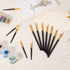 30pcs Sponge Applicators Pastel Painting Brushes, Pastel Sponge Detailed Ink Paints Brush Tools for Painting DIY Scrapbooking Cards Making (4.4in,...