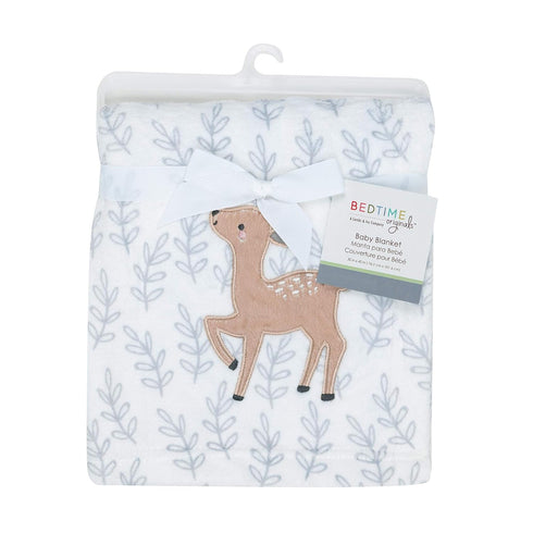 Bedtime Originals Deer Park Baby Blanket, White...