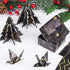 MIAHART 45 Sheets Merry Christmas Pattern Paper Set 10 Designs Festival Decorative Craft Paper Double-Sided for Card Making Scrapbook, A4 Size-Bla...