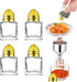 Set of 5 Mini Salt and Pepper Shakers Mini Spice Shaker Small Salt and Pepper Shakers 0.5 oz Glass Cube with Funnel for Wedding, Party, Restaurant...