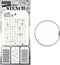 Tim Holtz Stampers Anonymous Mini Layering Stencils, Set #57, 1 Cable Binder Ring, September 2023 Release, Bundle of 2 Items (CAR2THMST057)...