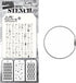 Tim Holtz Stampers Anonymous Mini Layering Stencils, Set #57, 1 Cable Binder Ring, September 2023 Release, Bundle of 2 Items (CAR2THMST057)...