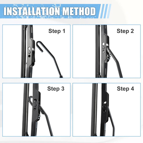 ACROPIX Rear Windshield Wiper Blade Arm Set Back Wiper Assembly Replacement Fit for Chrysler Town & Country 2008-2010 for Dodge Caravan 2008-2010 ...