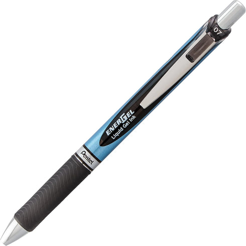 Pentel EnerGel RTX Retractable Premium Liquid Gel Pen, (0.7mm) Needle Tip, Ultra Smooth, Medium Line, Black Ink 10 Pack...
